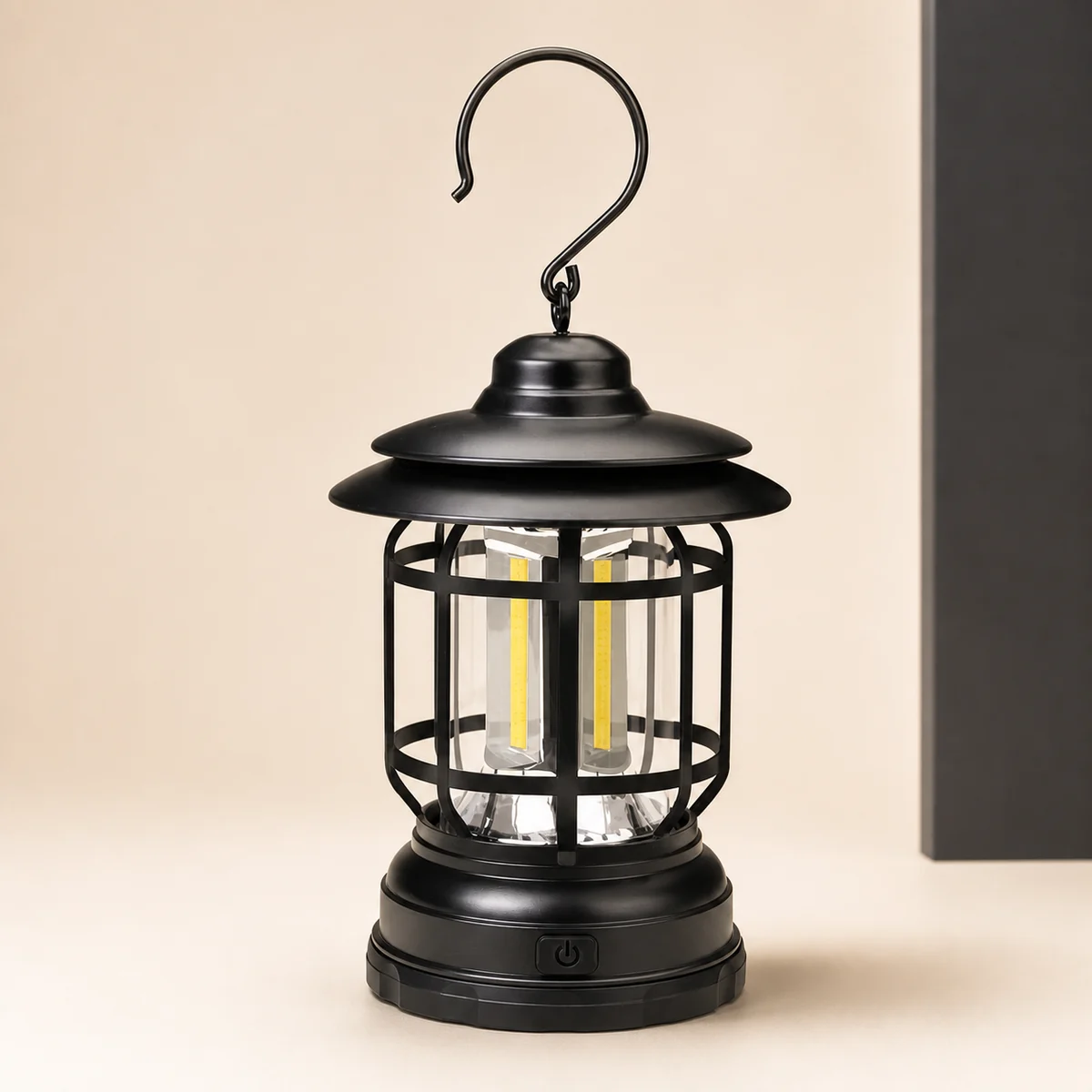 Black L791R rechargeable retro camping lantern