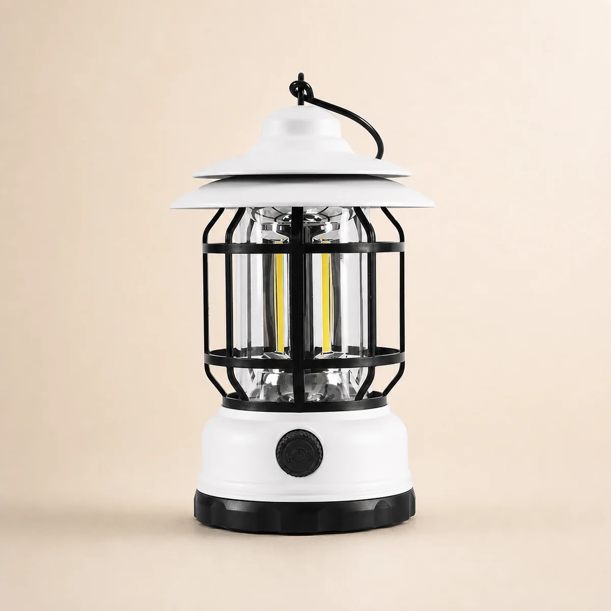 White L791R rechargeable retro camping lantern