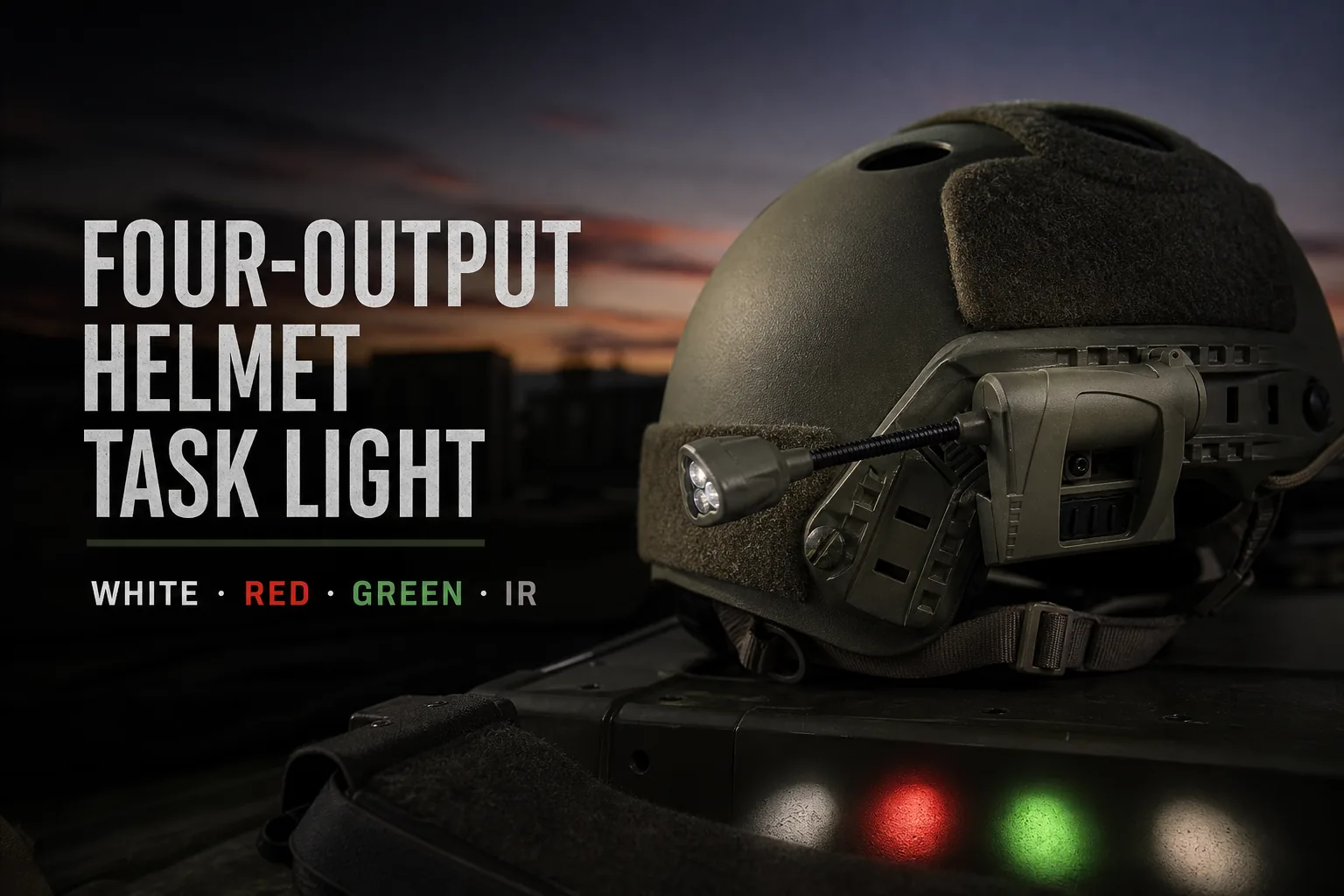 MPLS CHARGE four-output modular helmet task light