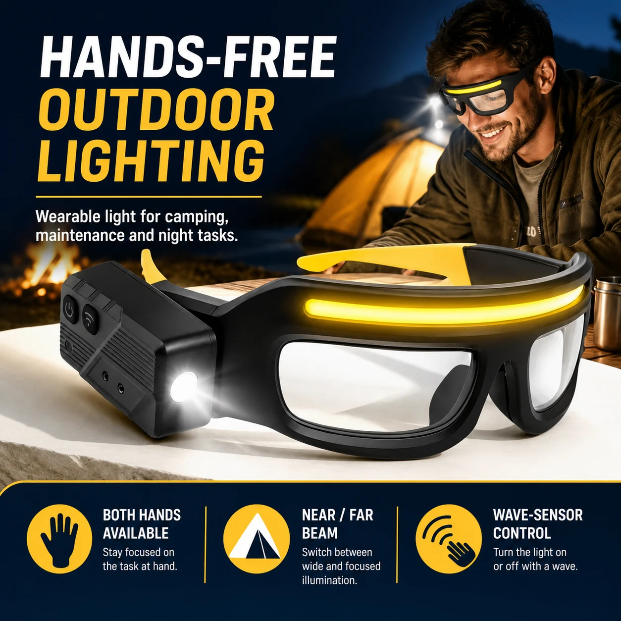 Hands-free camping use with LQ-SY5862