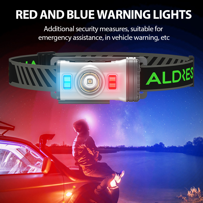Unmodified English visual showing the T2401 red and blue warning light outputs