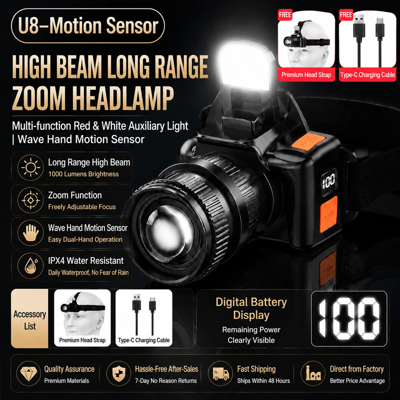 Unmodified supplier SKU image for the black U8 N9 four-light configuration