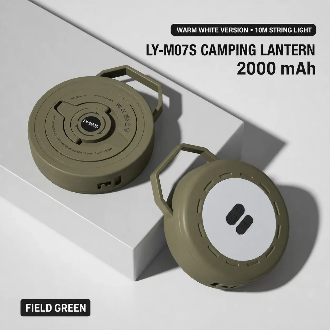 LY-M07S Field Green camping string light SKU
