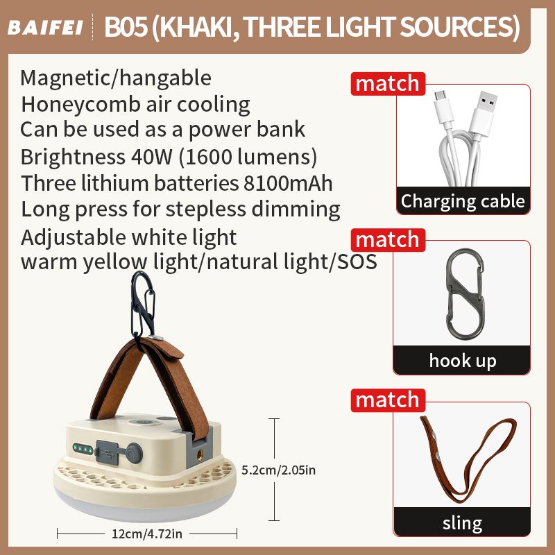 B05 Khaki / warm white