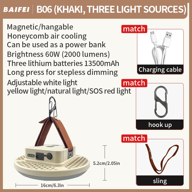 B06 Khaki / warm white